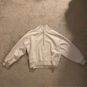 Everlane - the oversized fleece half zip